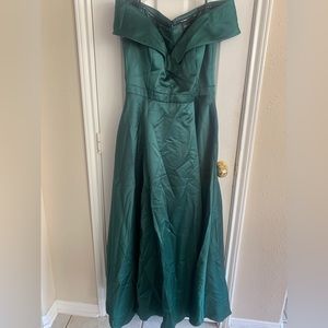 Emerald green dress